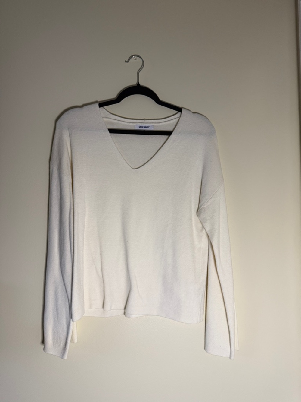 Old Navy Off-White V-Neck Lightweight Sweater